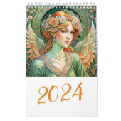 Calendrier Anges de Pâques en style Art Nuovo 2024 (Protection)
