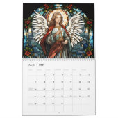 Calendrier anges en verre coloré 2026 (Mar 2027)