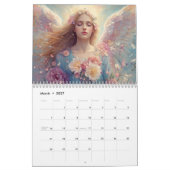 Calendrier Anges & Fleurs 2027 (Mar 2027)