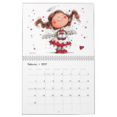 Calendrier Anges Heureux – Glückliche Engel 2027 (Feb 2027)