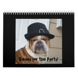 Calendrier anglais 2010 de bouledogue