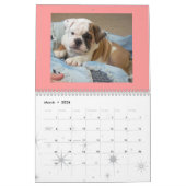 Calendrier anglais 2010 de bouledogue (Mar 2026)