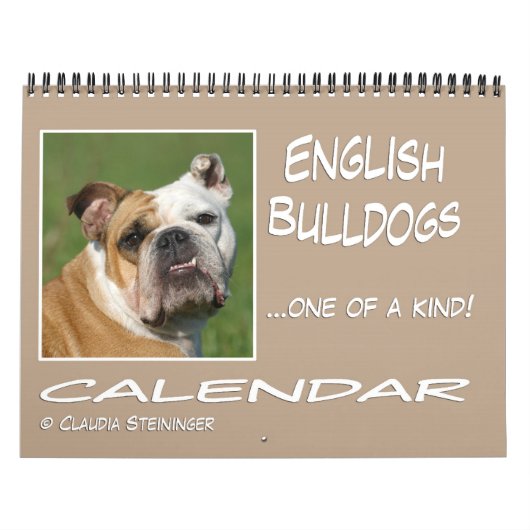 Calendrier anglais 2011 de bouledogue (Protection)