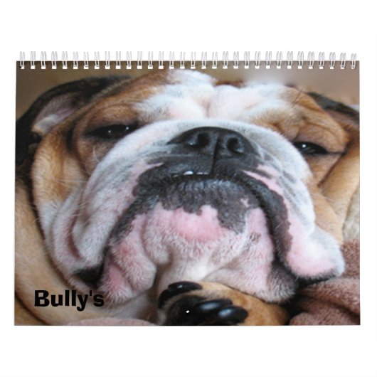 calendrier anglais de bouledogue (Protection)