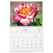 Calendrier Anglais Florals Garden 2024 (Jan 2027)