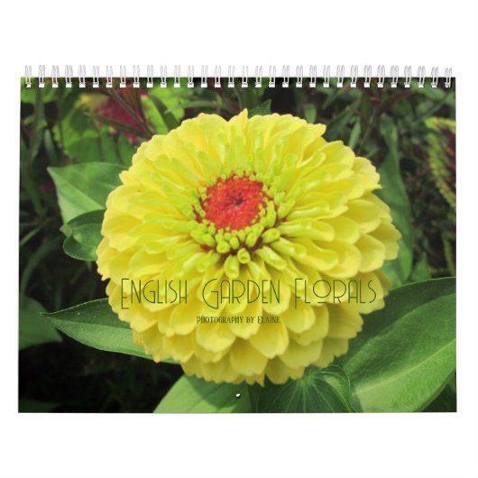Calendrier Anglais Florals Garden 2024 (Protection)