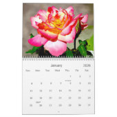 Calendrier Anglais Florals Garden 2024 (Jan 2026)