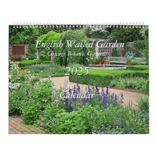 Calendrier Anglais Walled Garden 2025 (Protection)