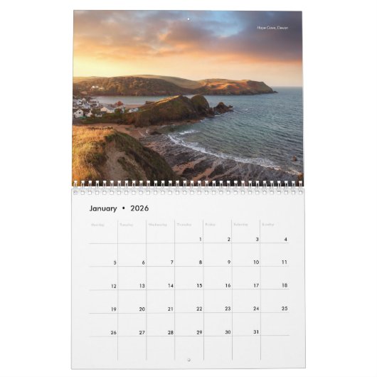 Calendrier Angleterre (Jan 2026)