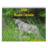 Calendrier animal 2008 (Protection)