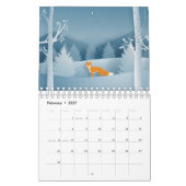 Calendrier animal coupé en papier (Feb 2027)