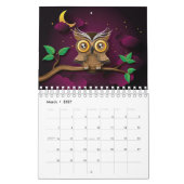 Calendrier animal coupé en papier (Mar 2027)