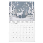 Calendrier animal coupé en papier (Jan 2026)