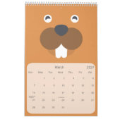 Calendrier animal enfants (Mar 2027)