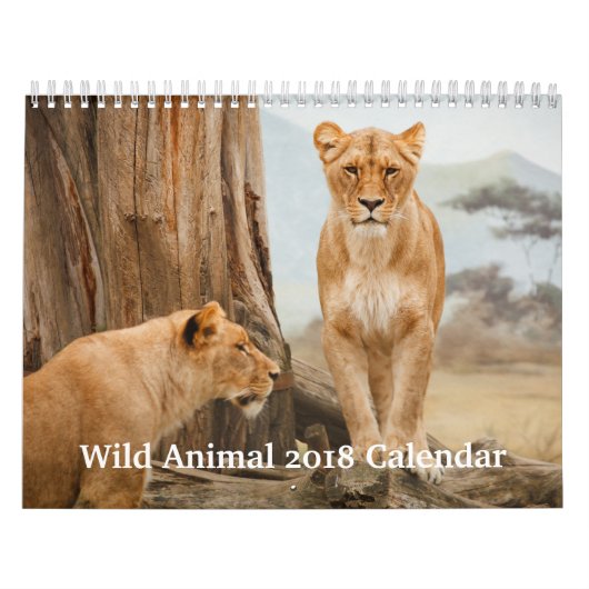 Calendrier Animal sauvage 2018 (Protection)