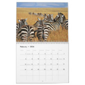 Calendrier animal zèbre (Feb 2026)