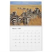 Calendrier animal zèbre (Feb 2027)