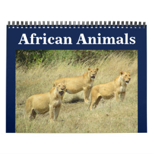 Calendrier animalia africains