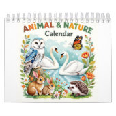 Calendrier Animals nature Calendar (Protection)
