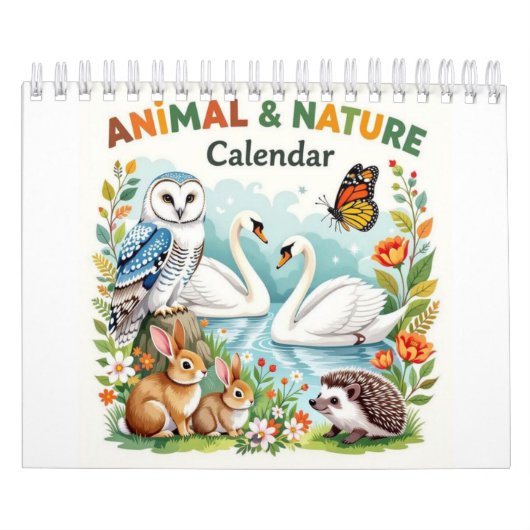 Calendrier Animals nature Calendar (Protection)