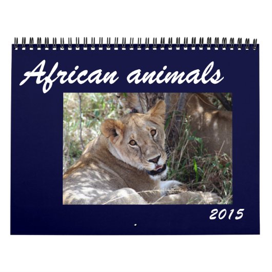 Calendrier animaux africains 2015 (Protection)
