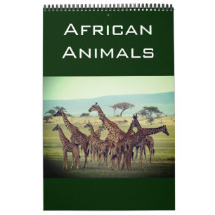 Calendrier animaux africains 2025