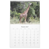 Calendrier animaux africains 2026 (Jan 2027)