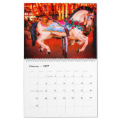 Calendrier Animaux carrousels colorés et lumineux (Feb 2027)