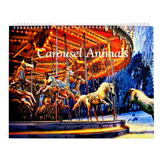 Calendrier Animaux carrousels colorés et lumineux (Protection)
