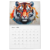 Calendrier Animaux d'aquarelle Abstraits (Mar 2026)