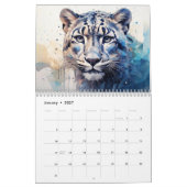 Calendrier Animaux d'aquarelle Abstraits (Jan 2027)