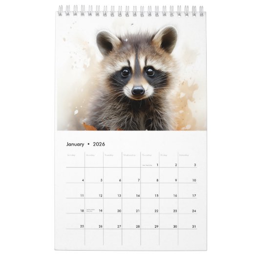 Calendrier Animaux de campagne (Jan 2026)