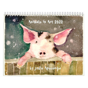 Calendrier Animaux de la fresque Calendar by Jodie Apeseche