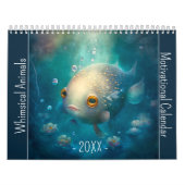 Calendrier Animaux de Whimsical Motivational Année Inspiratio (Protection)