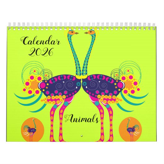 Calendrier animaux décorés (Protection)