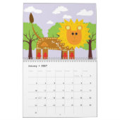 Calendrier animaux décorés (Jan 2027)