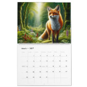 Calendrier Animaux des Bois (Mar 2027)