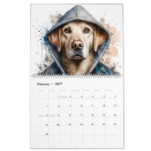 Calendrier Animaux en Sweat - shirt à capuche 12 mois Splatte (Feb 2027)