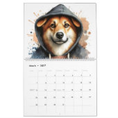 Calendrier Animaux en Sweat - shirt à capuche 12 mois Splatte (Mar 2027)