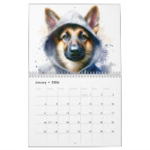 Calendrier Animaux en Sweat - shirt à capuche Splatter Art 20 (Jan 2026)