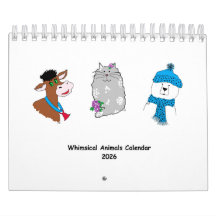 Calendrier Animaux Fantaisistes 2026 ...