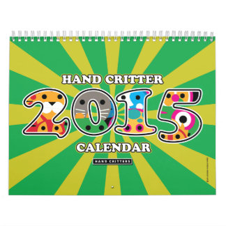 Calendrier Animaux formés par main 2015