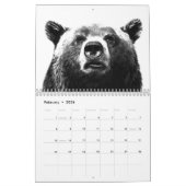 Calendrier Animaux noirs et blancs (Feb 2026)