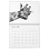 Calendrier Animaux noirs et blancs (Jan 2027)