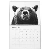 Calendrier Animaux noirs et blancs (Feb 2027)