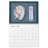Calendrier Anime Animal 2027 Affirmations (Feb 2027)