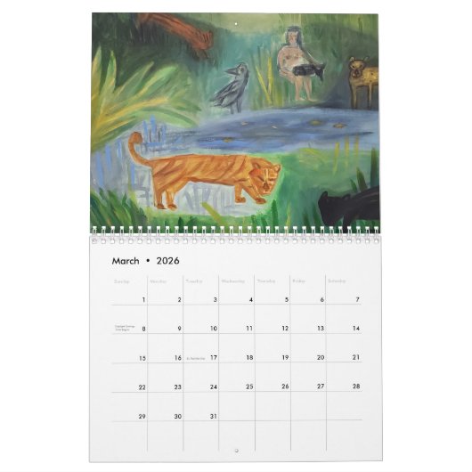 Calendrier Anne Made pour 2024 (Mar 2026)