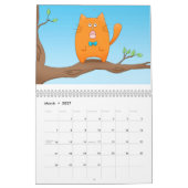 Calendrier Année de chat de gentillesse (Mar 2027)
