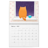 Calendrier Année de chat de gentillesse (Feb 2027)