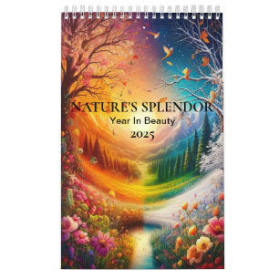 Calendrier Année de la nature i2025 Terre botanique sereine